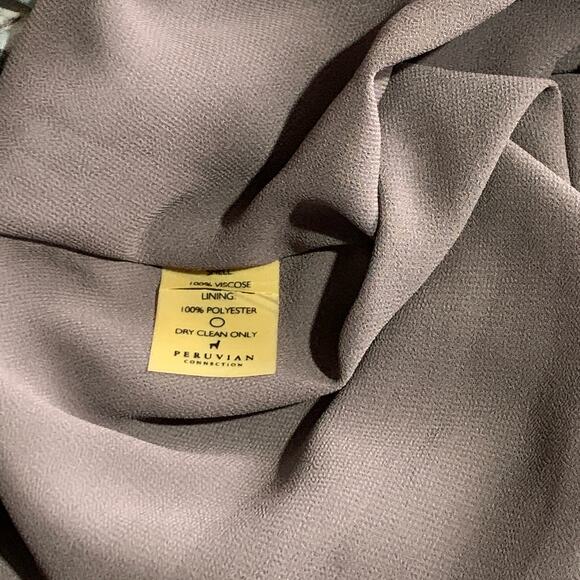 Peruvian Connection Prairie Skirt Midi Tiered Printed Pockets Sz 14 Modest Lined - Picture 7 of 8